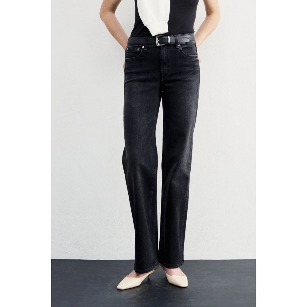 AYR The Secret Sauce 24L Date Night Faded Black High Rise Straight Leg Jeans